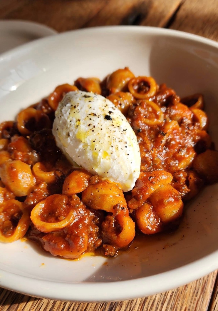 Gjelina - Orecchiette, Beef Cheek Bolognese, Whipped Ricotta